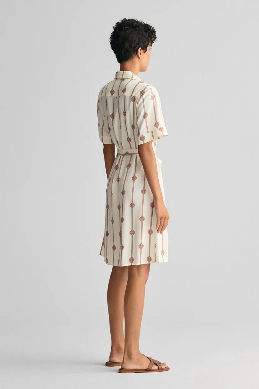Жіноча біла сукня з візерунком SLIM PRINTED SS 3