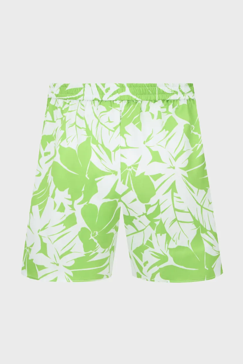 Жіночі салатові шорти з візерунком GRAPHIC PALM PJ SHORTS 5