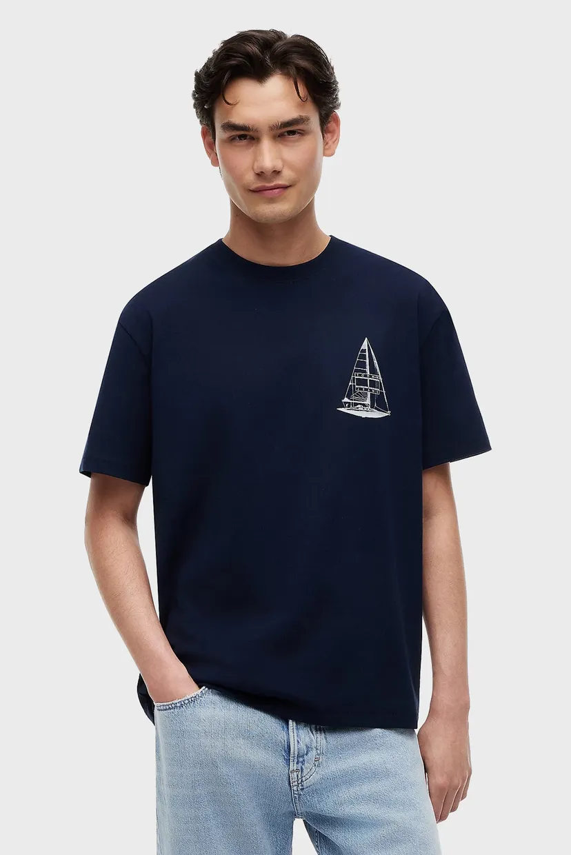 Чоловіча темно-синя футболка RLX SAILBOAT SS TEE 3