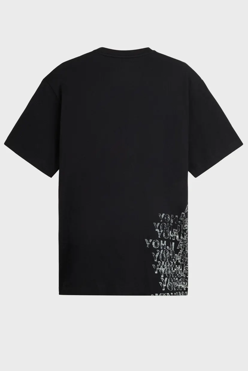 Чорна футболка з візерунком Y-3 GFX SHORT SLEEVE (унісекс) 8