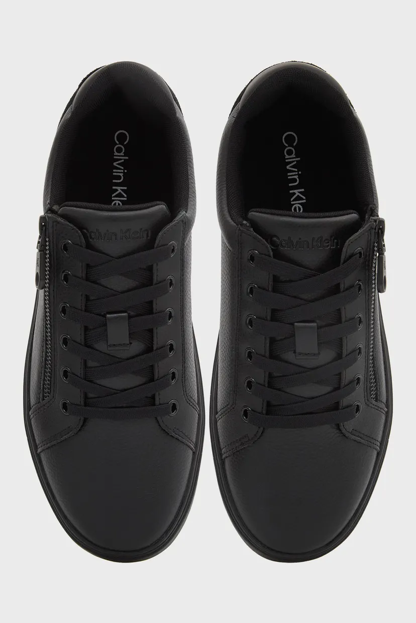 Чоловічі чорні шкіряні снікерси CLASSIC CUP LACEUP ZIP 4