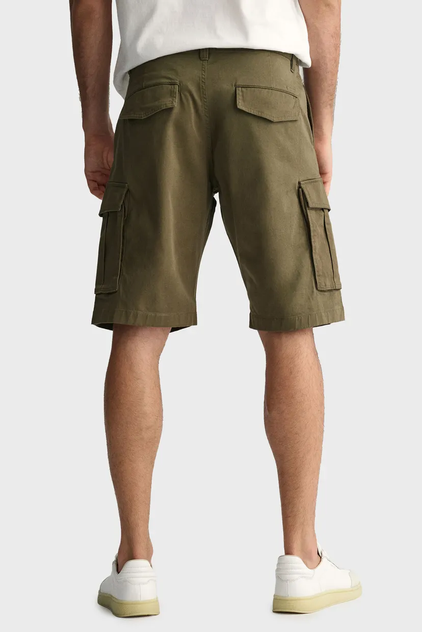 Чоловічі зелені шорти RELAXED TWILL CARGO SHORTS 3