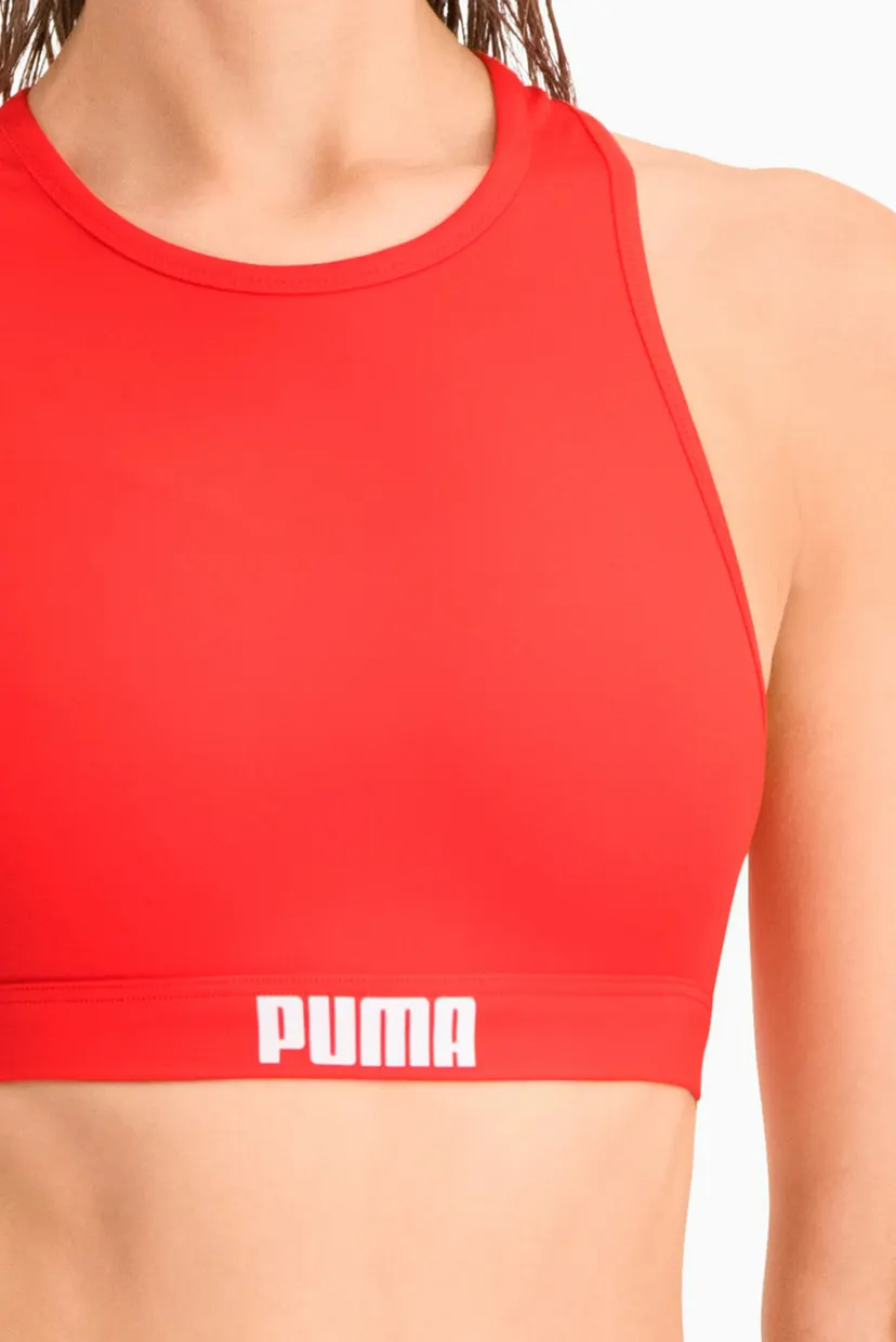 Жіночий червоний топ від купальника PUMA Swim Women Racerback Swim Top 4