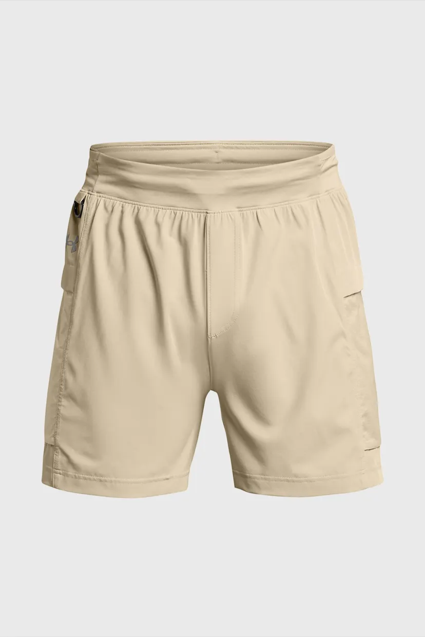 Мужские бежевые шорты UA RUN TRAIL SHORT 4