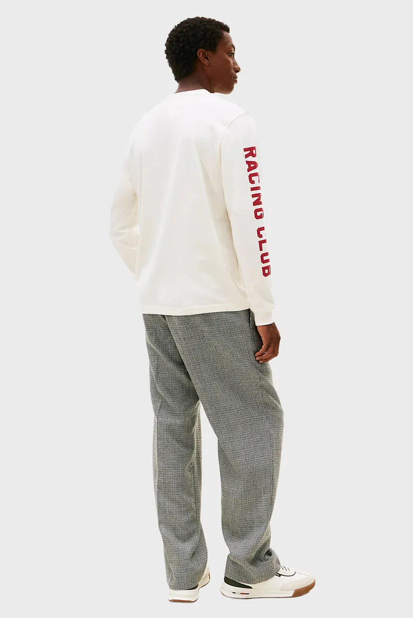 Мужской белый лонгслив MODERN ATHLEISURE 3