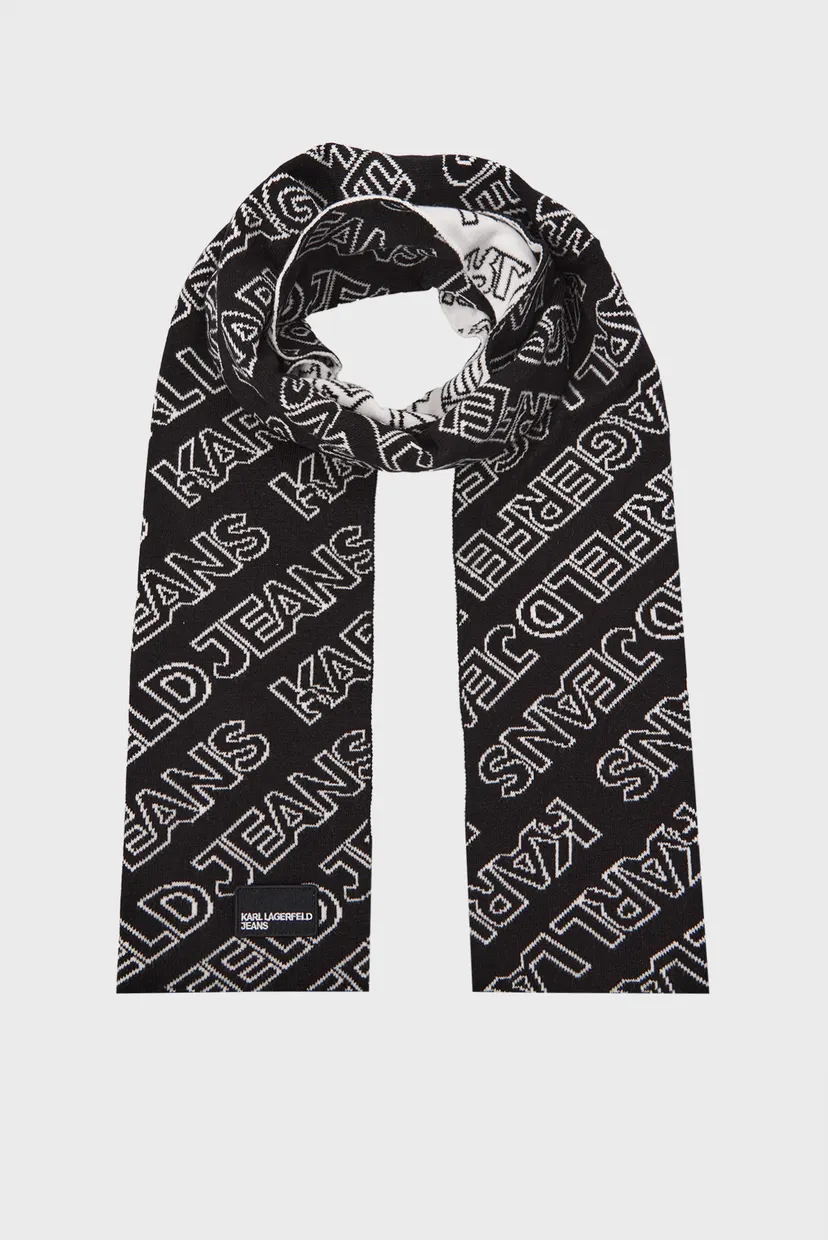 Жіночий набір аксесуарів з візерунком (шапка, шарф) monogram 3