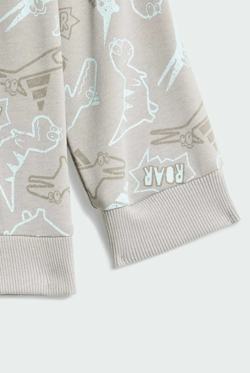 Дитячий сірий спортивний костюм (світшот, штани) Seasonal Essentials Adiraptor French Terry Kids 7