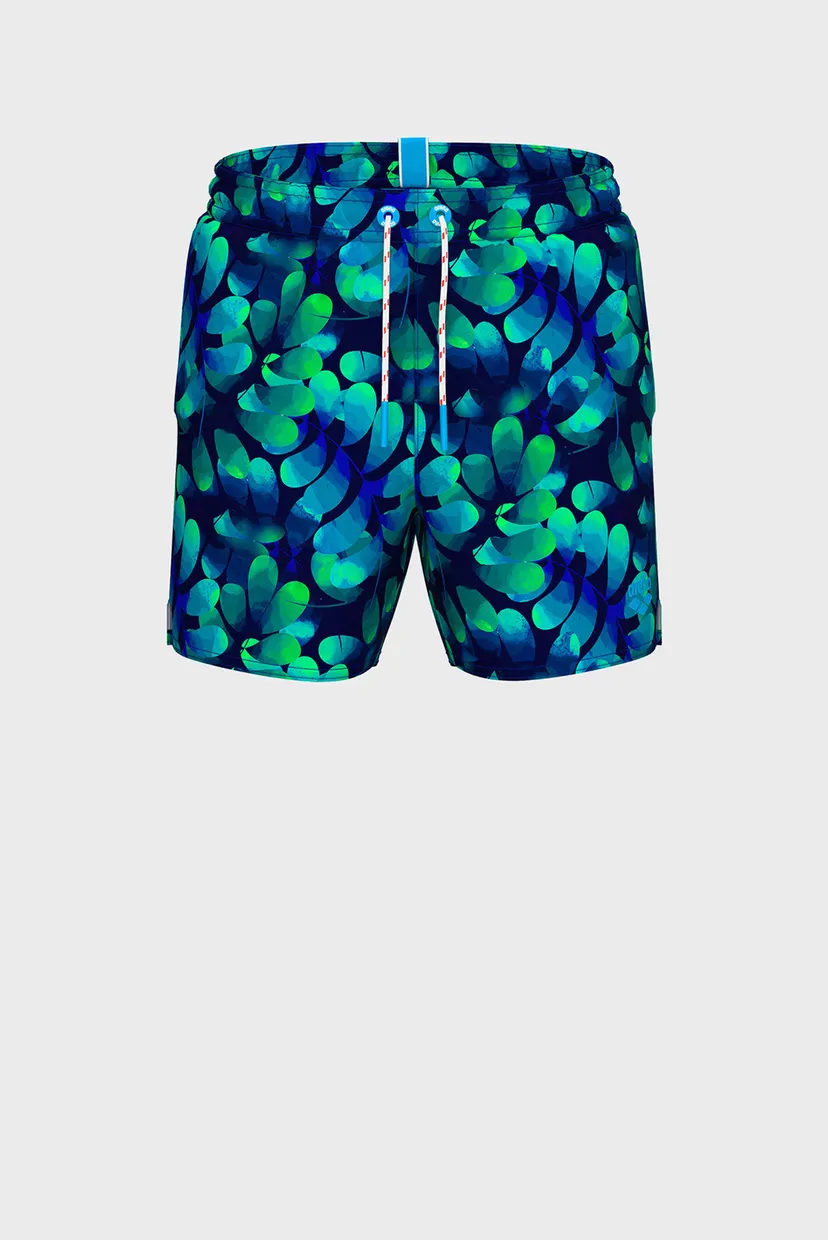 Дитячі сині плавальні шорти з візерунком WATER PRINTS BEACH BOXER AO 6