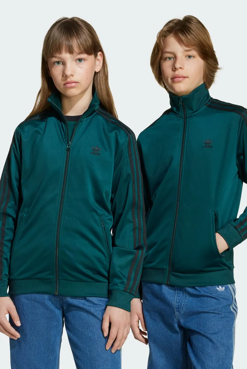 Дитяча темно-зелена спортивна кофта Adicolor Firebird Kids adidas