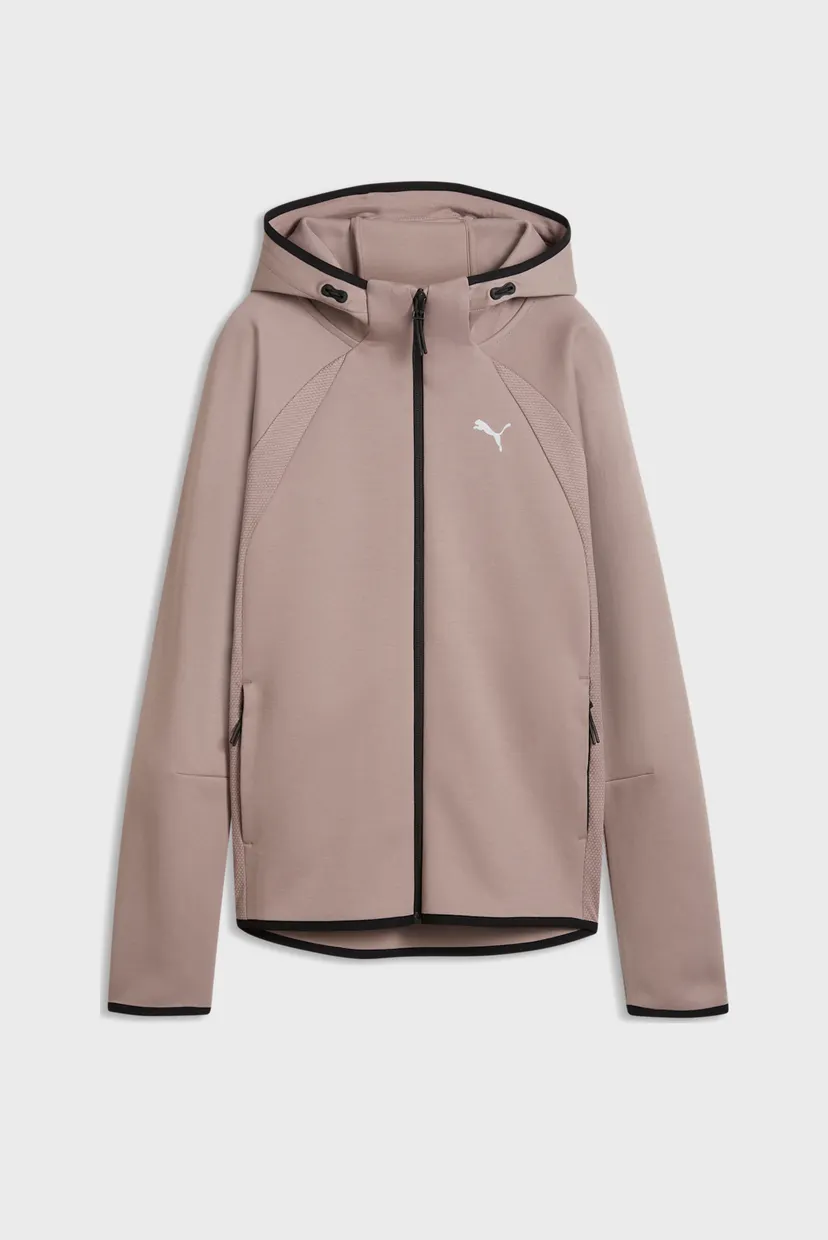 Женское пудровое худи Evostripe Full-Zip Hoodie Women 4