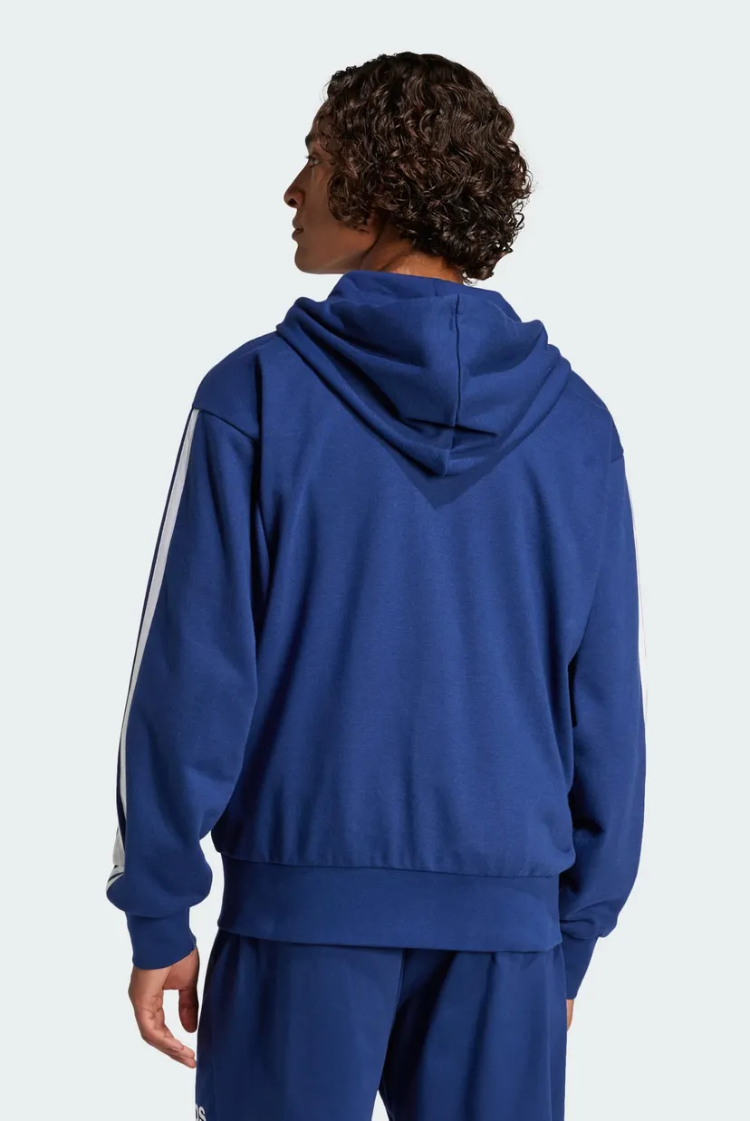 Чоловіче синє худі Essentials 3-Stripes French Terry 3