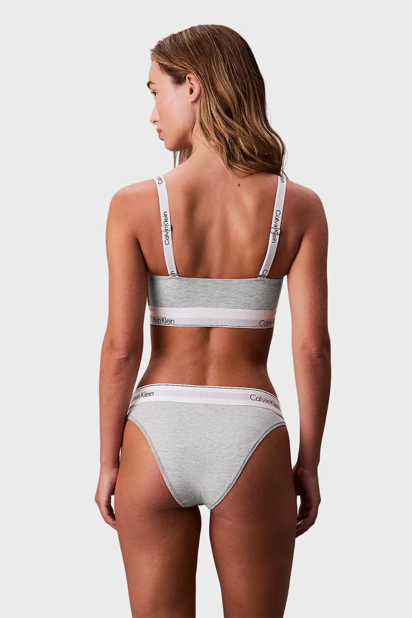 Жіночі сірі трусики HIGH LEG TANGA 3