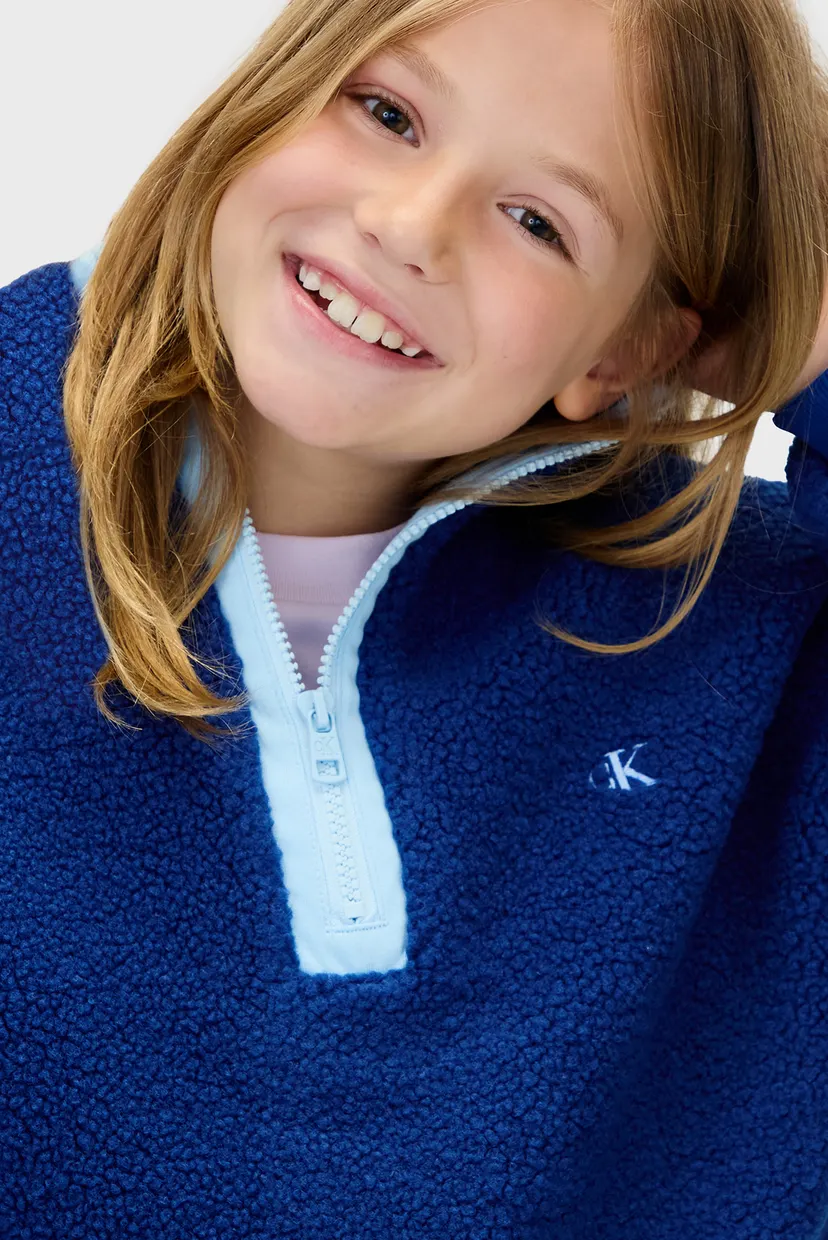 Дитяча синя спортивна кофта TEDDY HALF ZIP 4