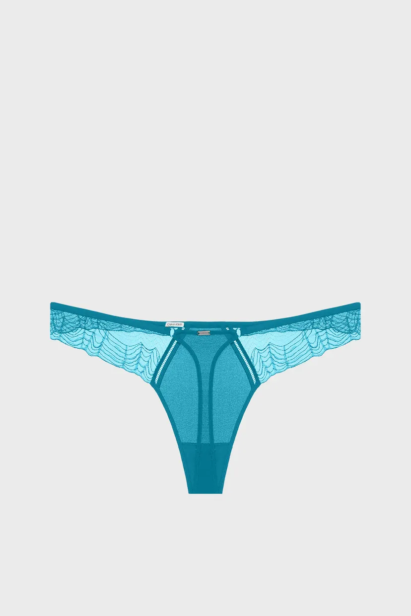 Жіночі бірюзові трусики THONG 8