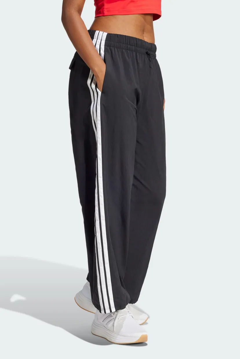 Жіночі чорні спортивні штани Essentials 3-Stripes Lifestyle Woven