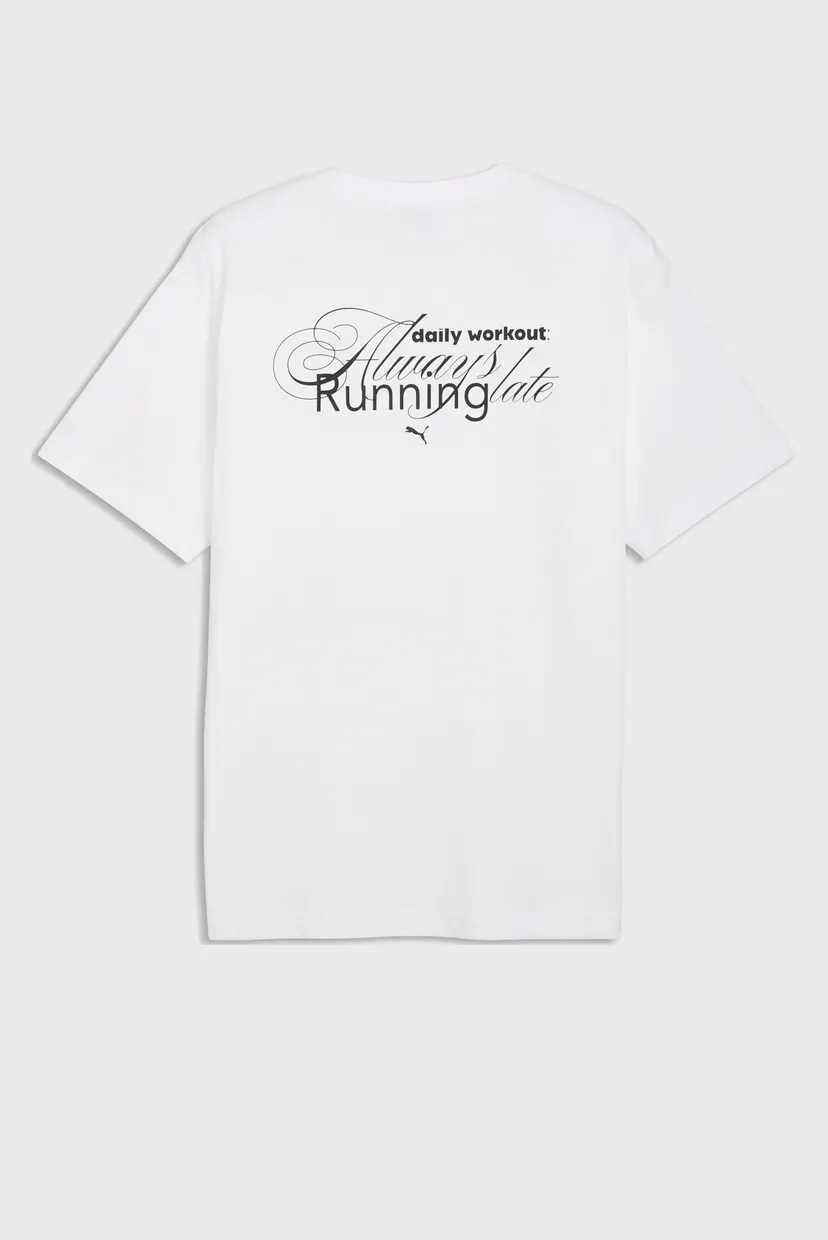 Чоловіча біла футболка Graphic Slogan Relaxed Tee Men 5