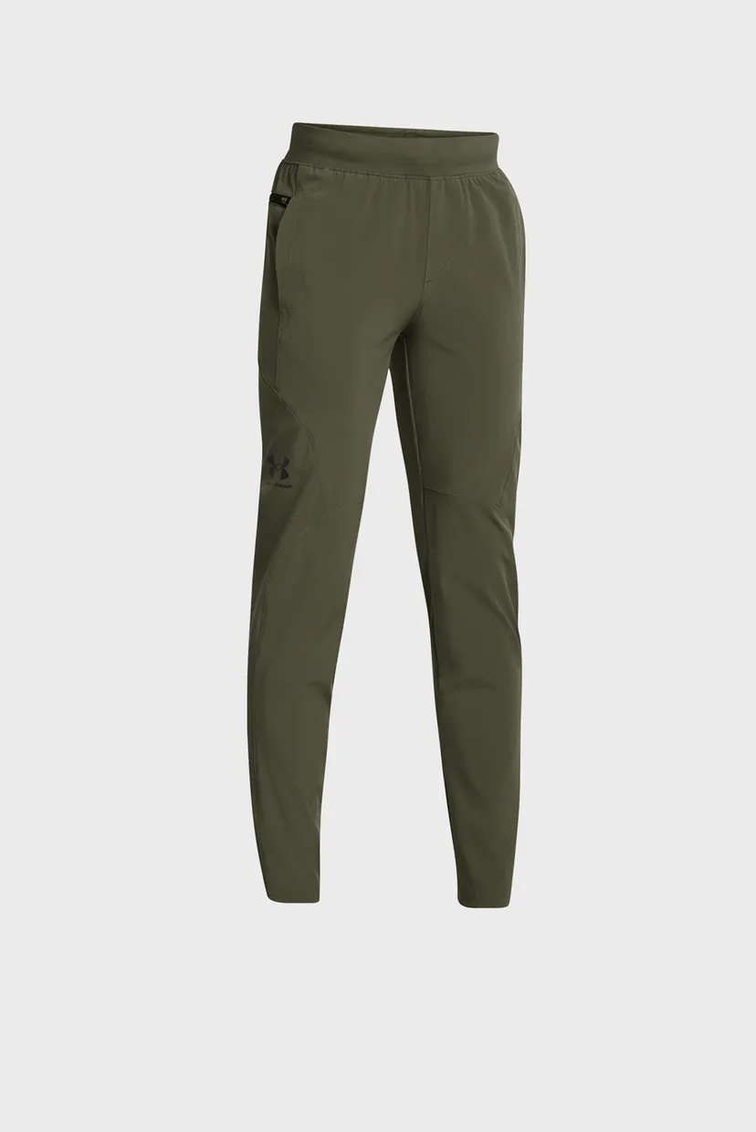 Дитячі зелені спортивні штани UA Unstoppable Tapered Pant 3
