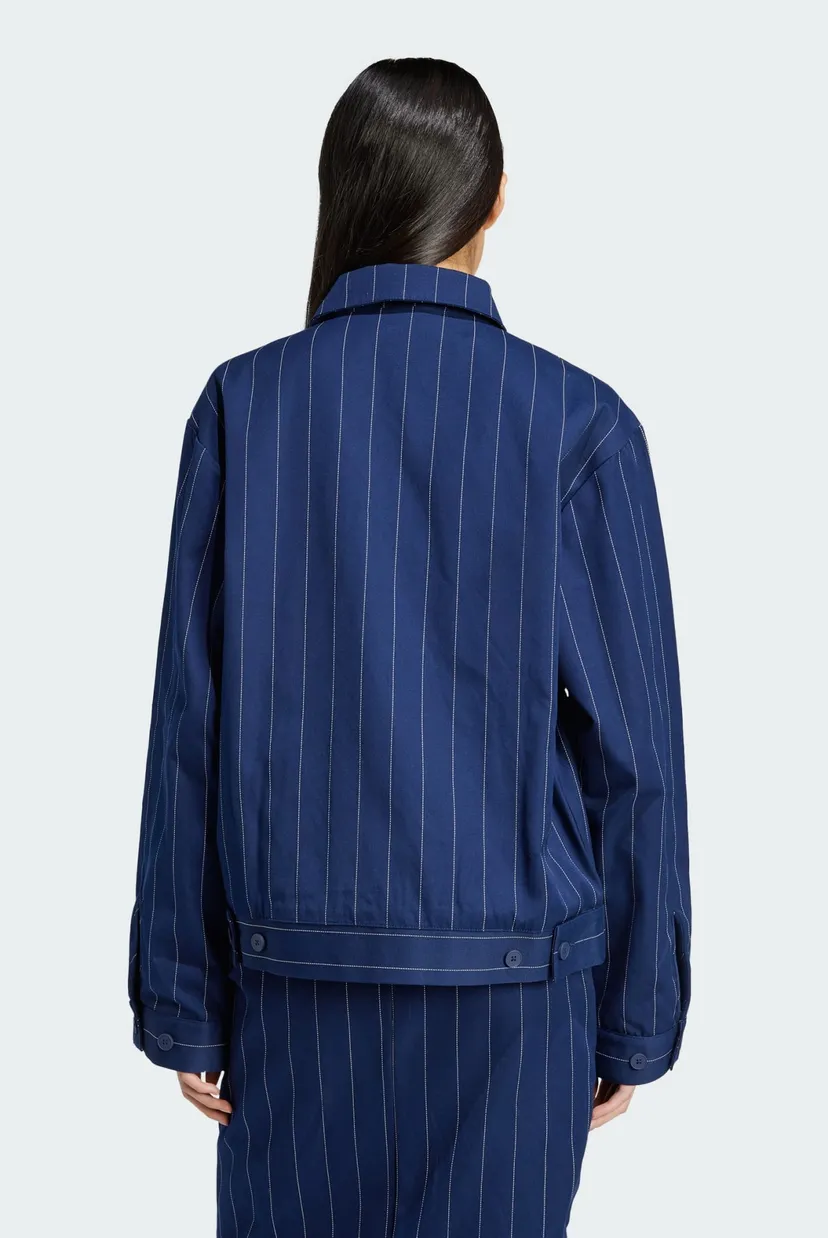 Жіноча темно-синя куртка у смужку Pinstripe Harrington adidas
