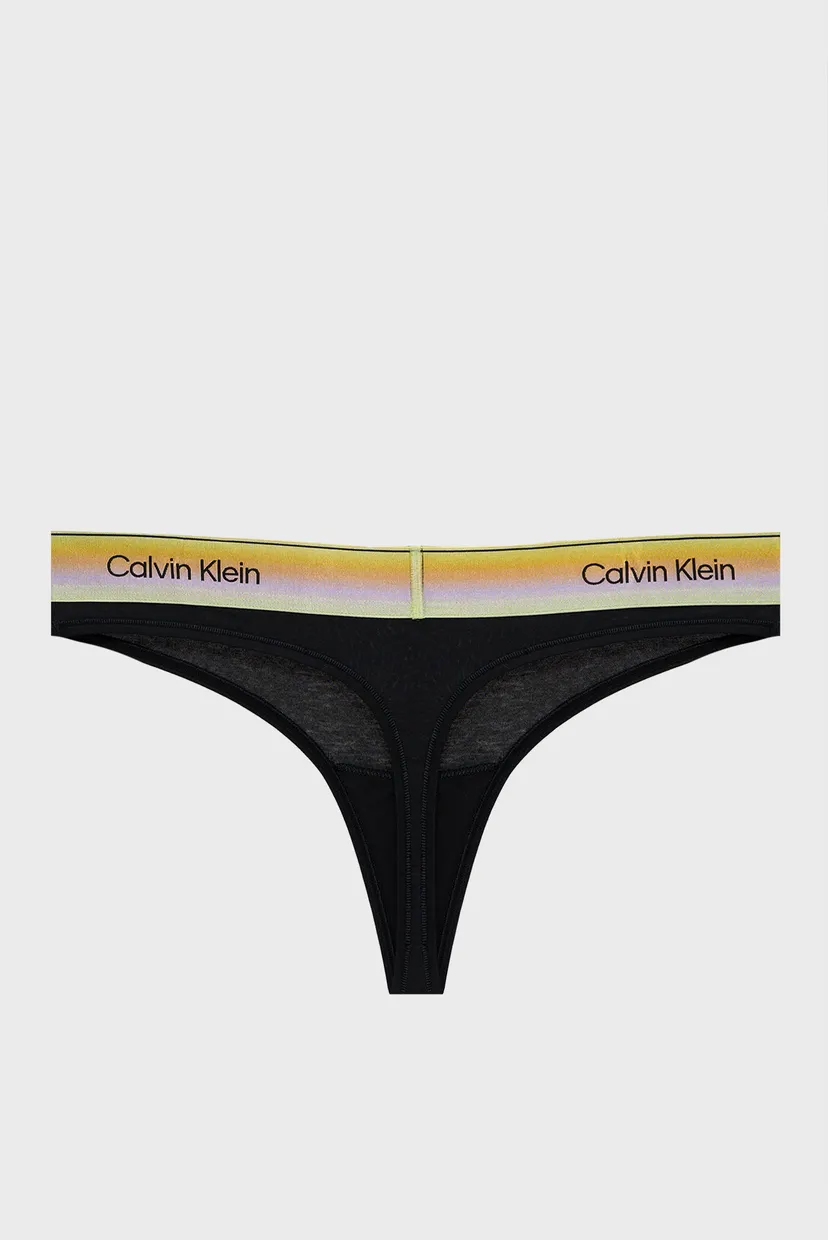 Жіночі чорні трусики THONG 7