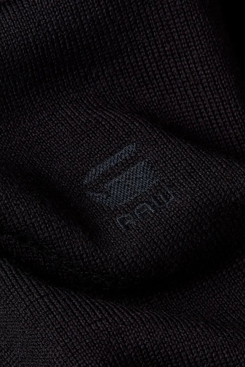 Мужской черный шерстяной гольф Premium core turtle knit 6