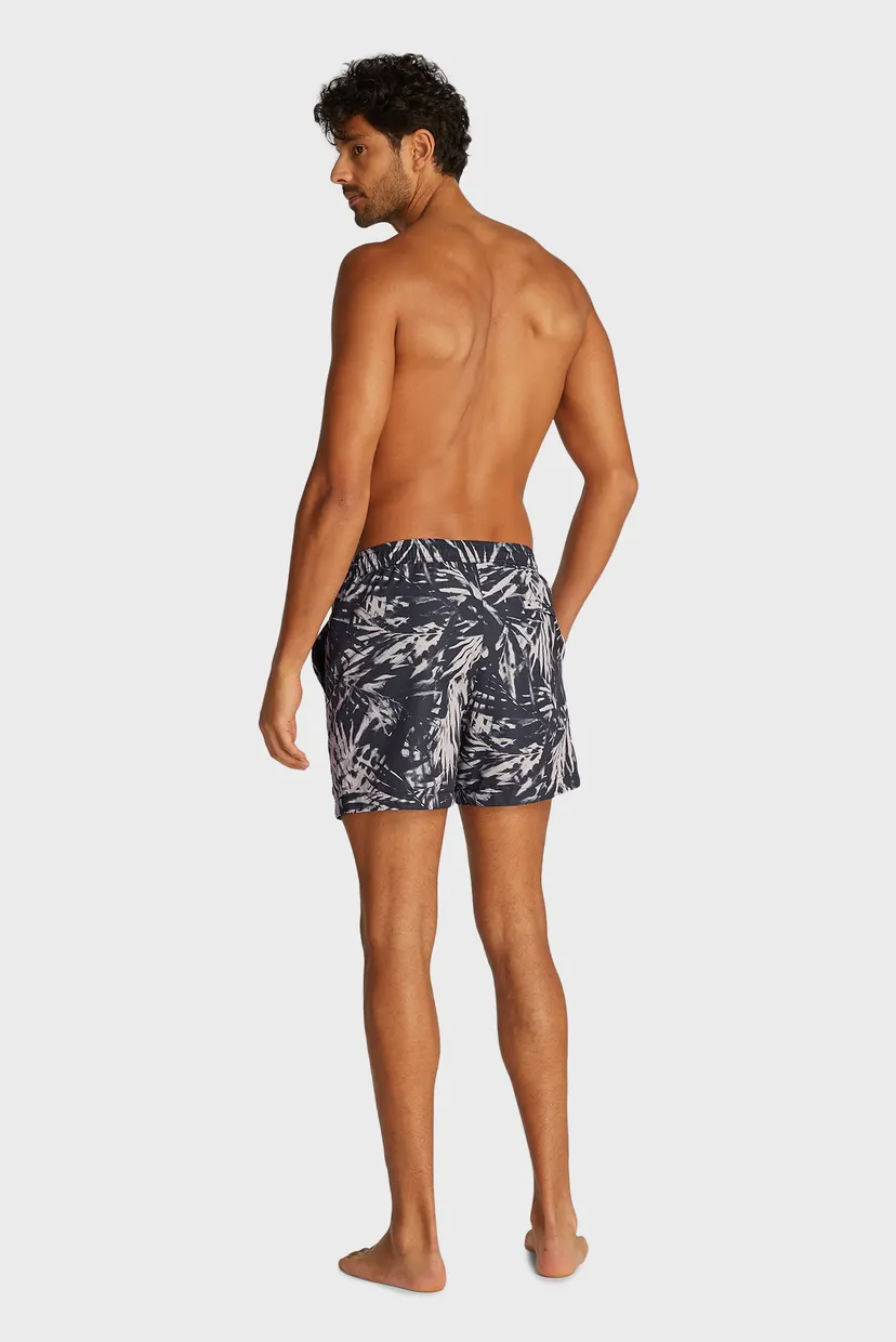 Чоловічі чорні плавальні шорти з візерунком MEDIUM DRAWSTRING-PRINT 3