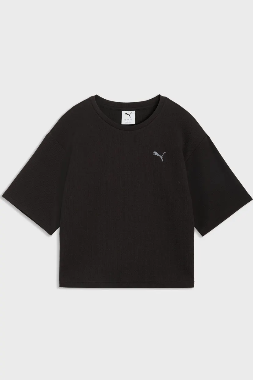 Женская черная футболка Essentials Elevated Relaxed Tee Women 4