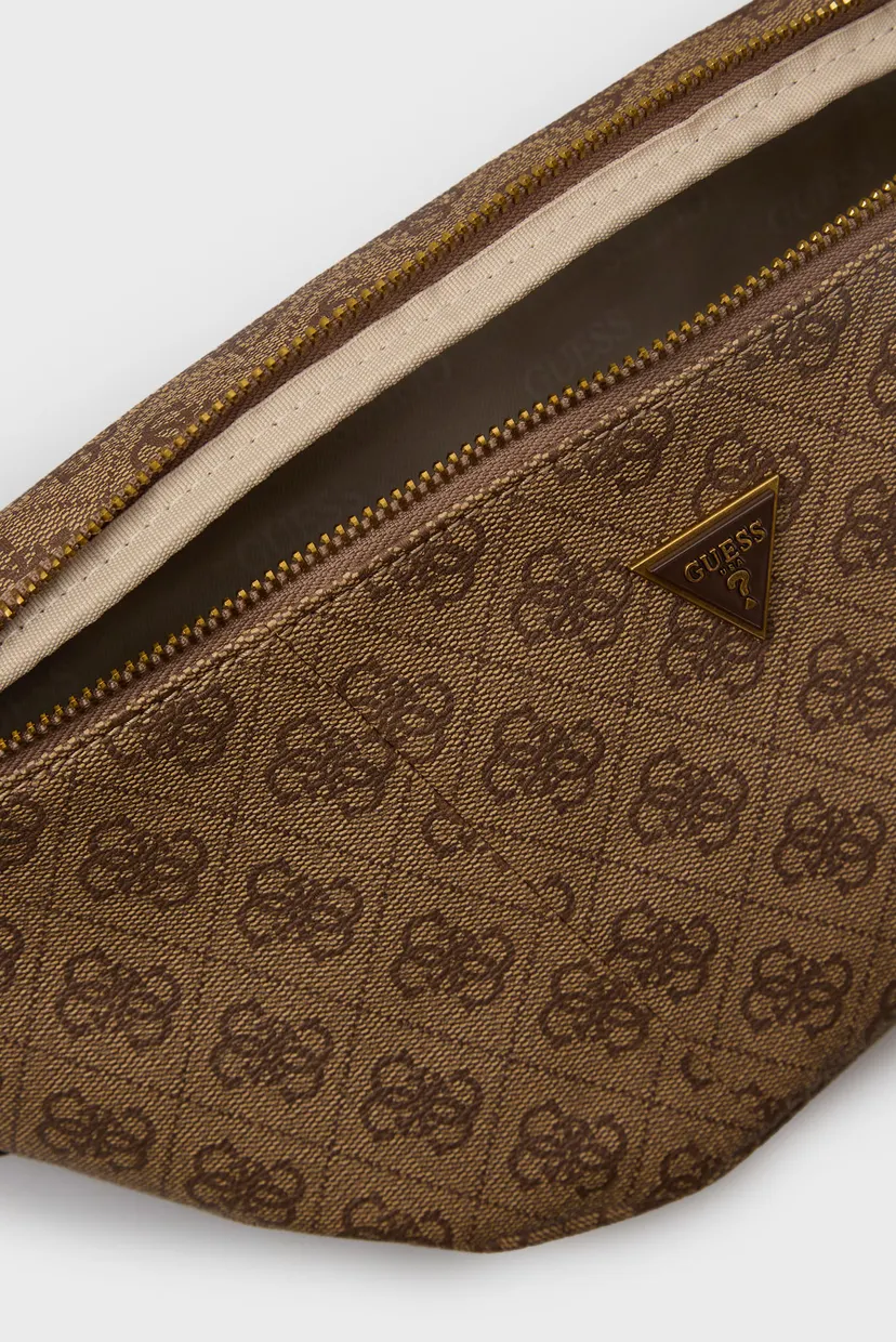 Чоловіча бежева поясна сумка з візерунком TORINO MEDIUM BUM BAG 5