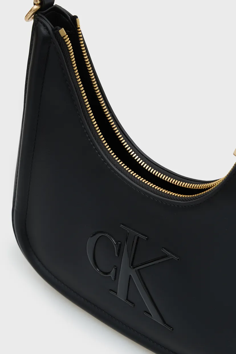 Жіноча чорна сумка BOLD CK SMALL CRESCENT 5