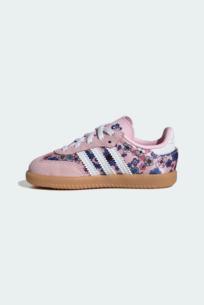 Дитячі пудрові снікерси ADIDAS LIBERTY LONDON SAMBA OG COMFORT CLOSURE ELASTIC LACE 6