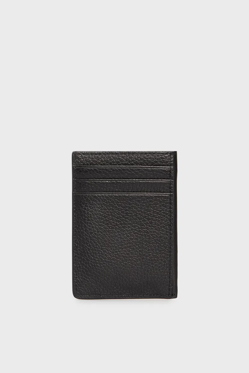 Женский черный кожаный кардхолдер IKONIK 2.0 LEATHER NS CH 4