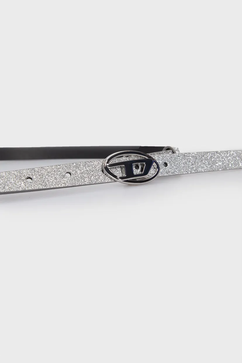 Женский серебристый ремень OVAL D LOGO B-1DR 15 BELT 3