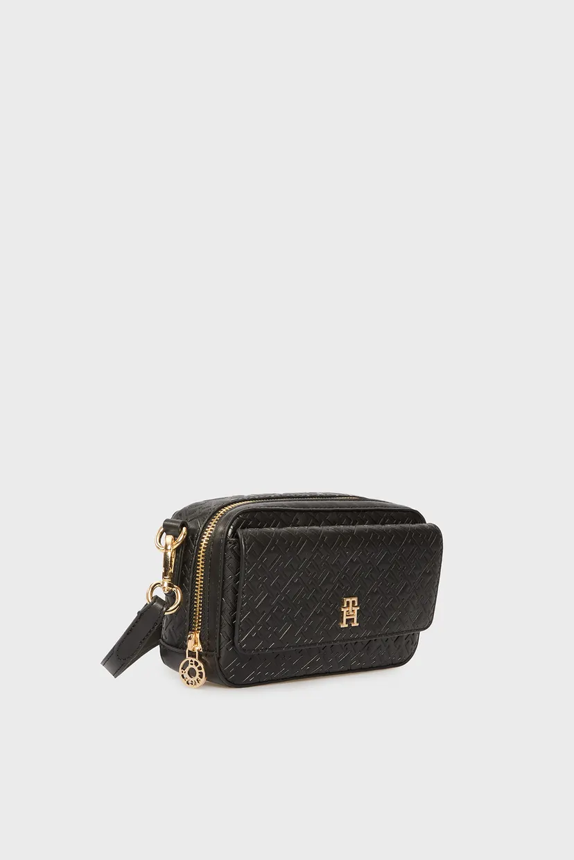 Женская черная сумка TH ICON CAMERA BAG MONO 3