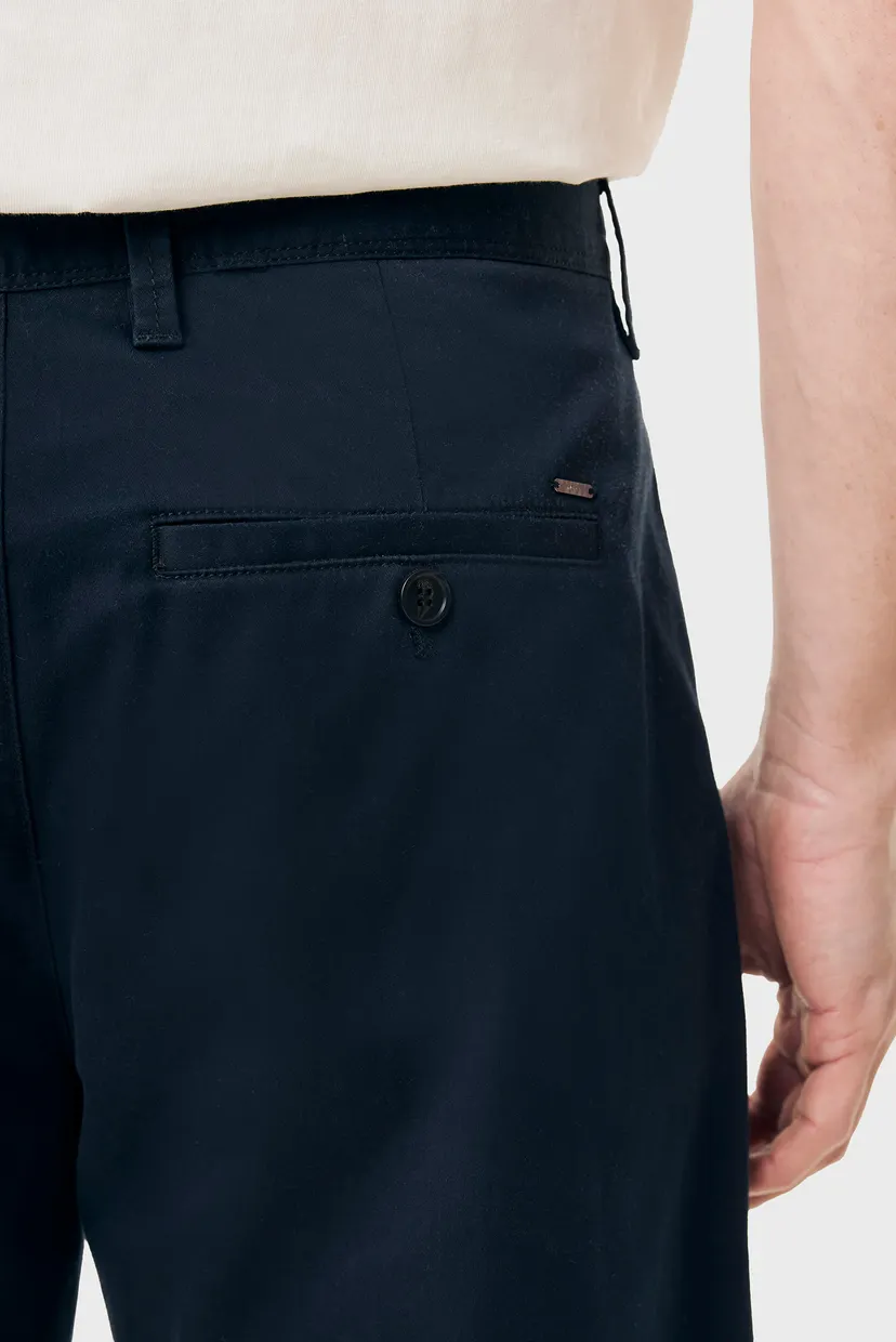 Мужские темно-синие шорты CRAIG Garment dye chino shorts 4