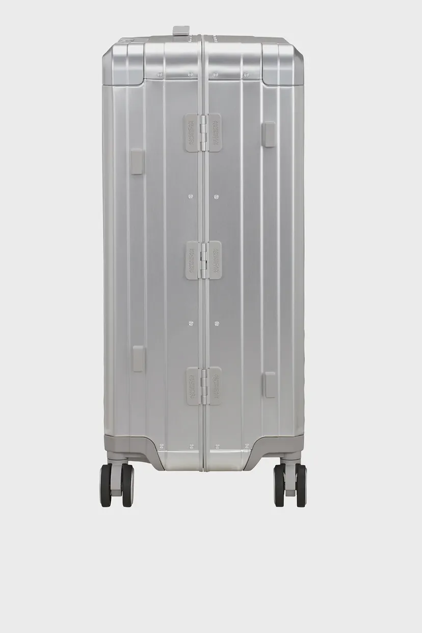 Женский серебристый чемодан 68 см SOUNDBOX 4