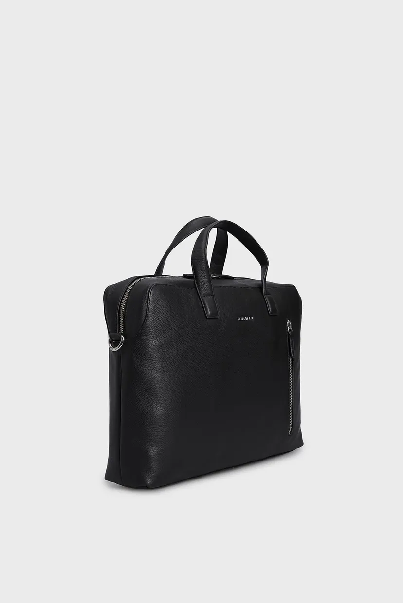 Мужская черная кожаная сумка для ноутбука BRIEFCASE JEFFREY 3