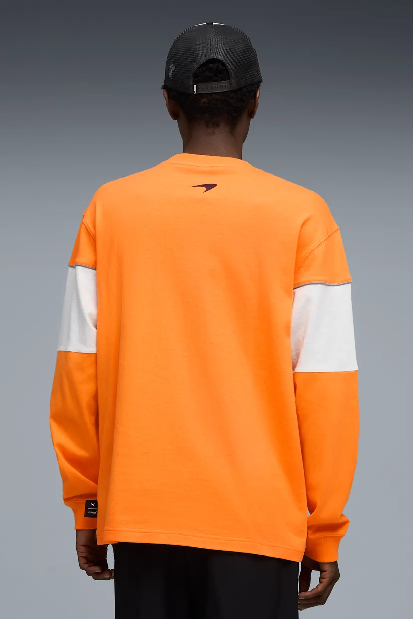 Чоловічий помаранчевий світшот McLAREN RACING Lifestyle Relaxed Sweatshirt Men 3