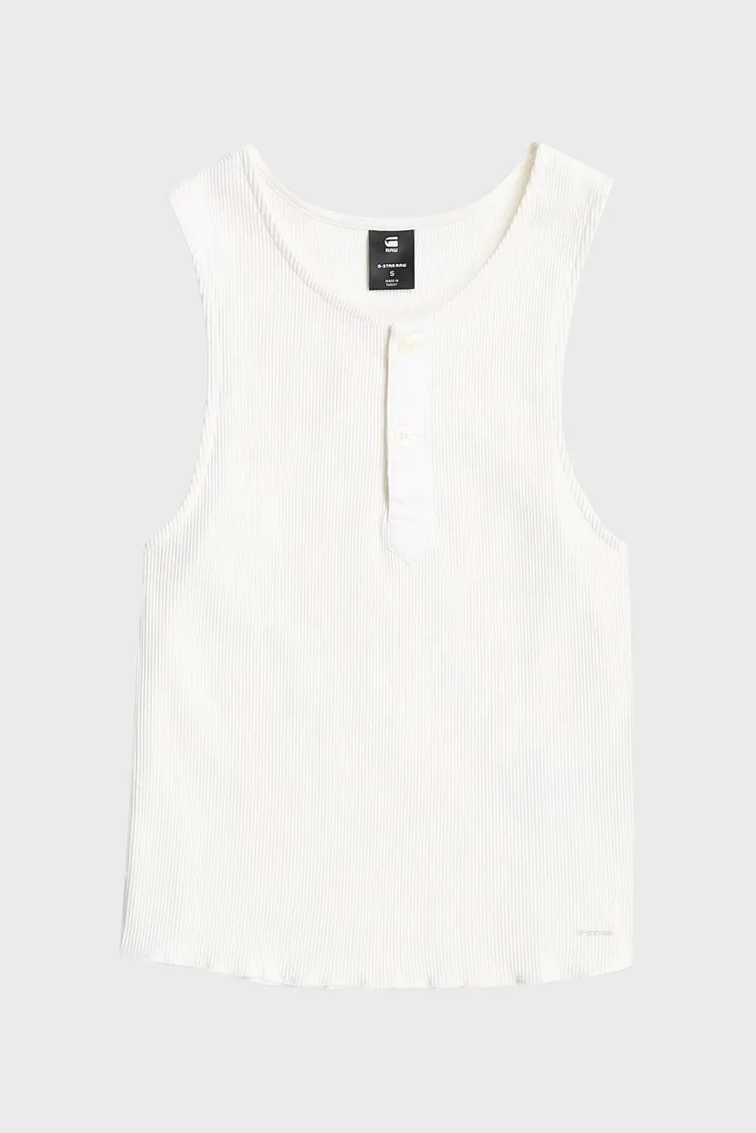 Жіночий білий топ henley 6