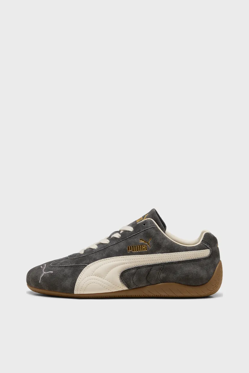 Темно-сірі шкіряні кросівки Speedcat Faded Sneakers Unisex 4