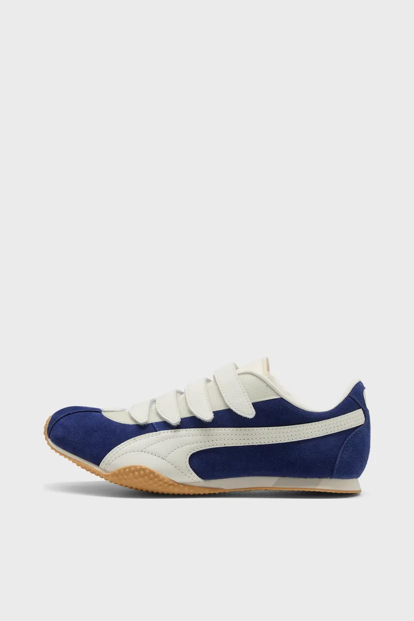 Синие кожаные кроссовки H-Street Strap Sneakers Unisex 4