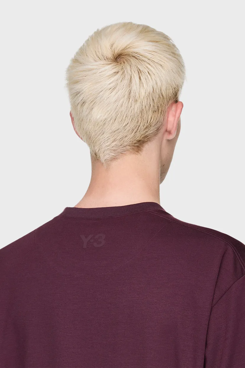Мужская бордовая футболка Y-3 Premium 5