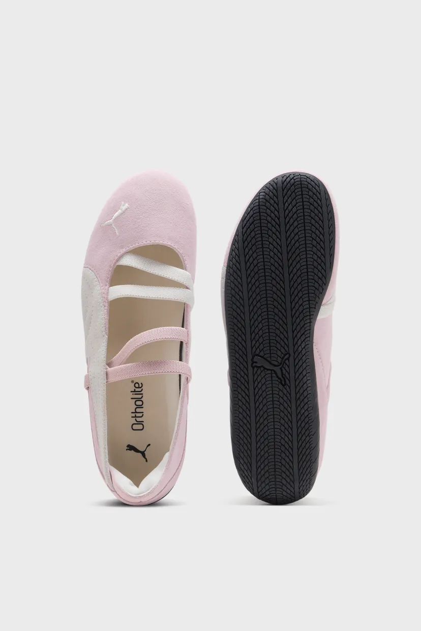 Женские пудровые замшевые балетки Speedcat Ballet Suede Shoes Women 4