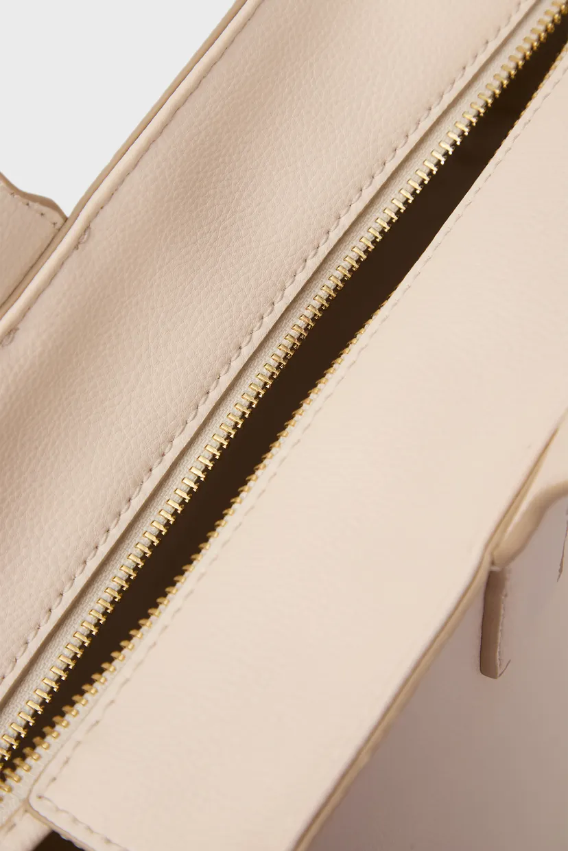 Женская белая сумка TH SOFT LOGO TOTE 5