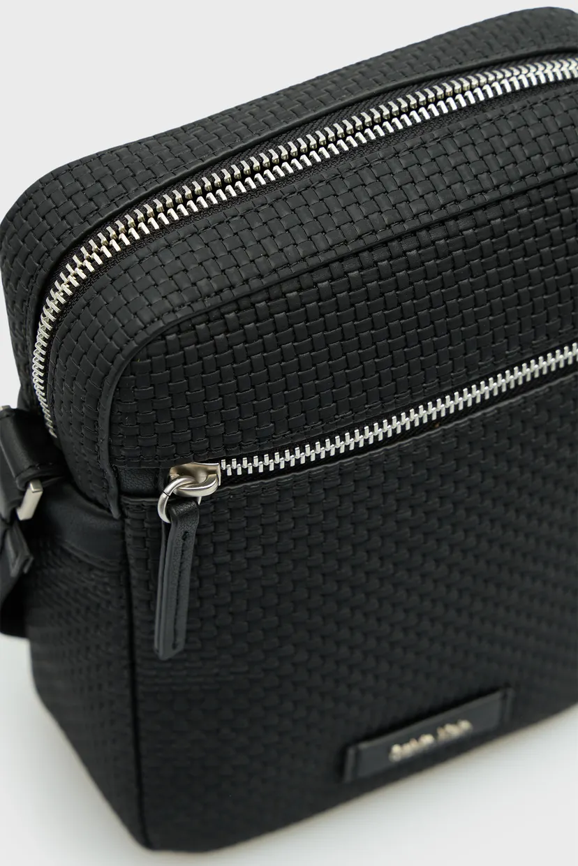 Мужская черная сумка EMBOSSED 6