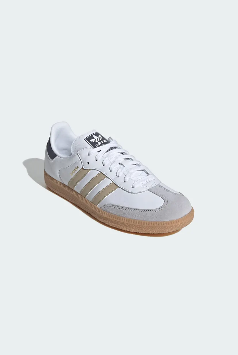 Мужские белые кожаные сникерсы Samba OG 4