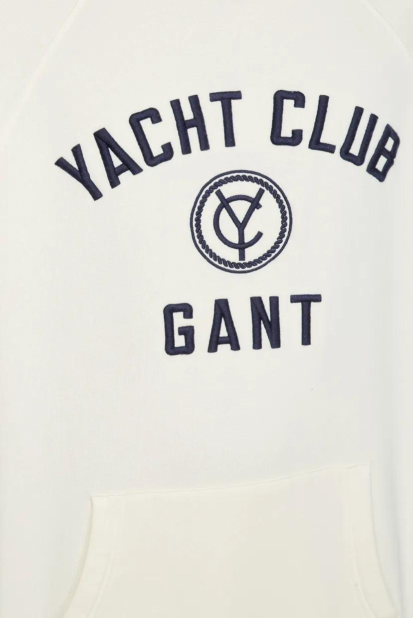 Мужское белое худи YACHT HOODIE RAGLAN 5