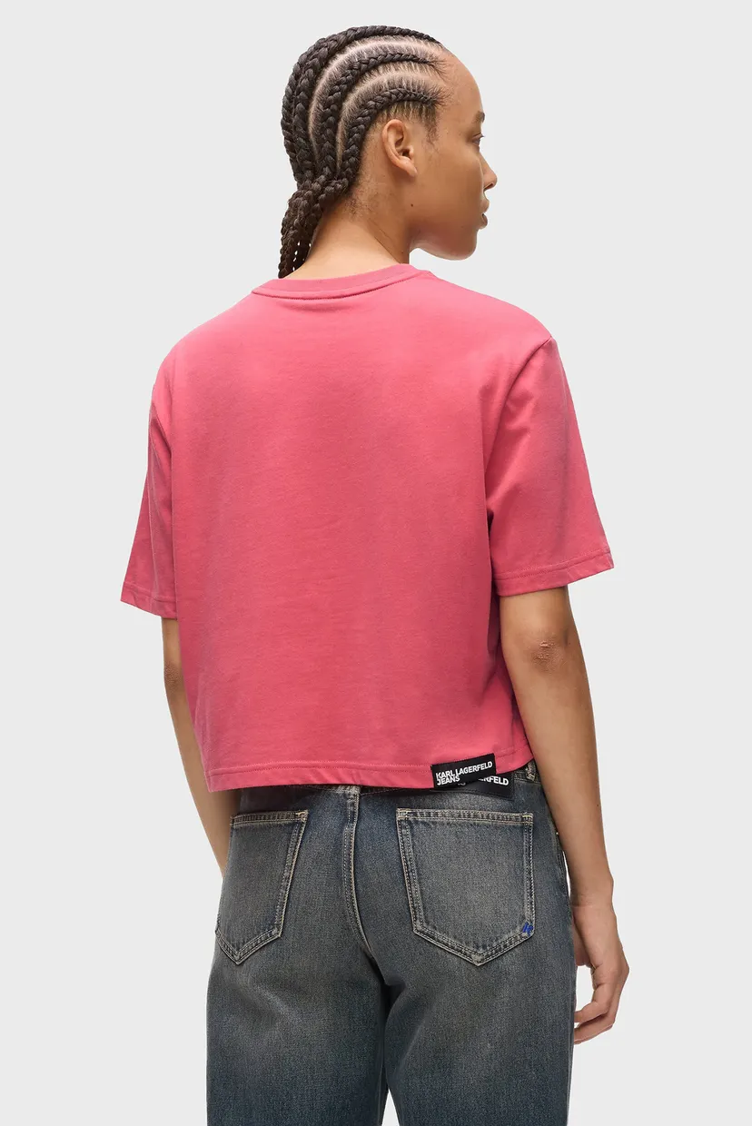 Жіноча рожева футболка graphic tee 3