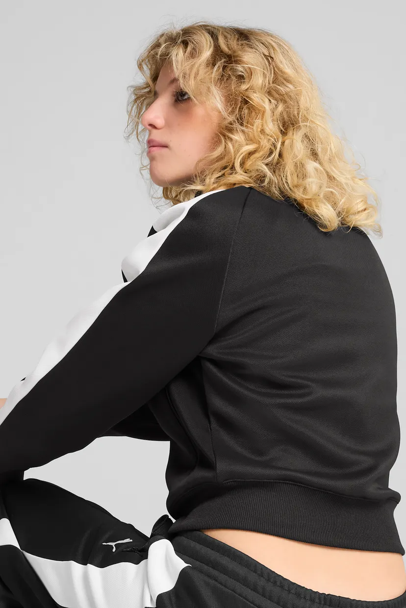 Жіноча чорна спортивна кофта T7 ALWAYS ON Short Track Jacket Women 3