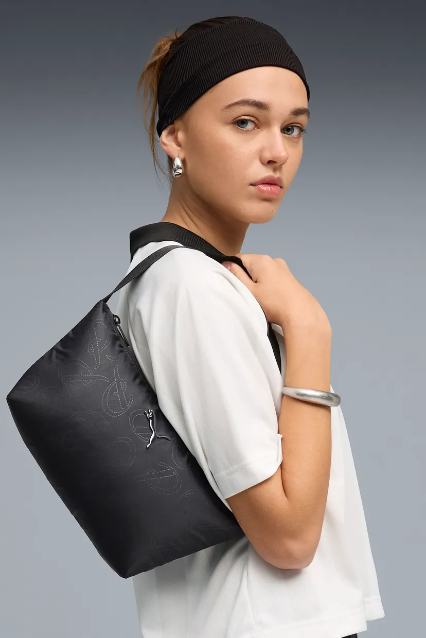 Жіноча чорна сумка з візерунком Long Flute 1.5L Bag PUMA 092336