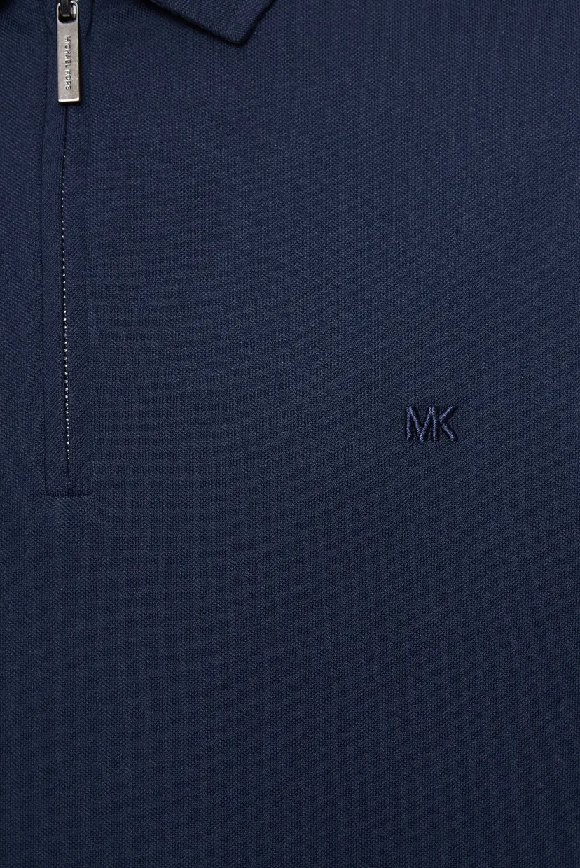 Чоловіче темно-синє поло SLEEK PIQUE SS ZIP POLO 3