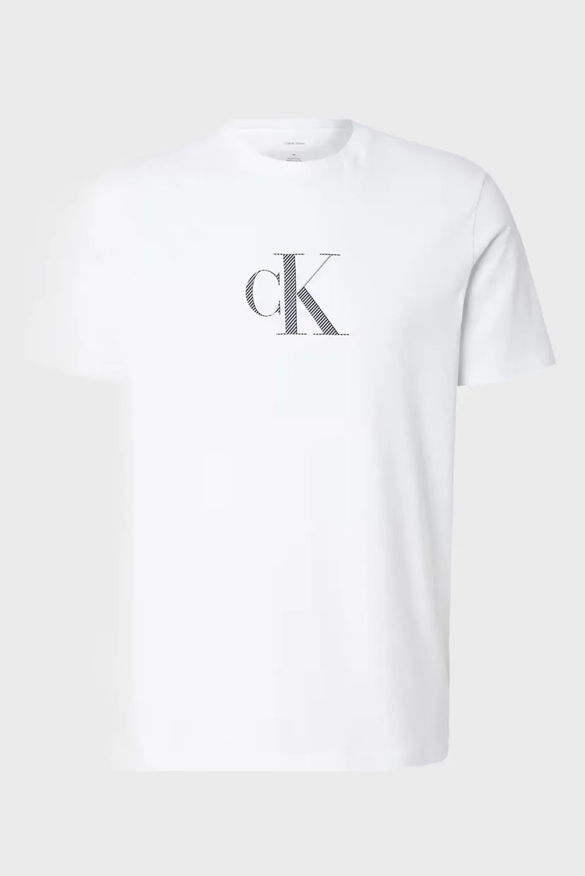 Чоловіча біла футболка DISTRESS MONOGRAM 6
